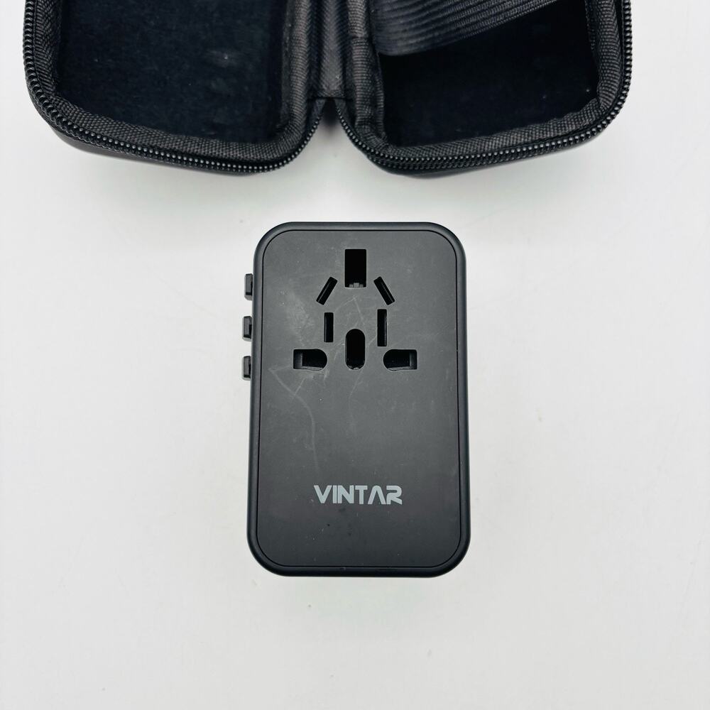 Universal Travel Adapter VINTAR International Power Adapter with 6A 3 USB C